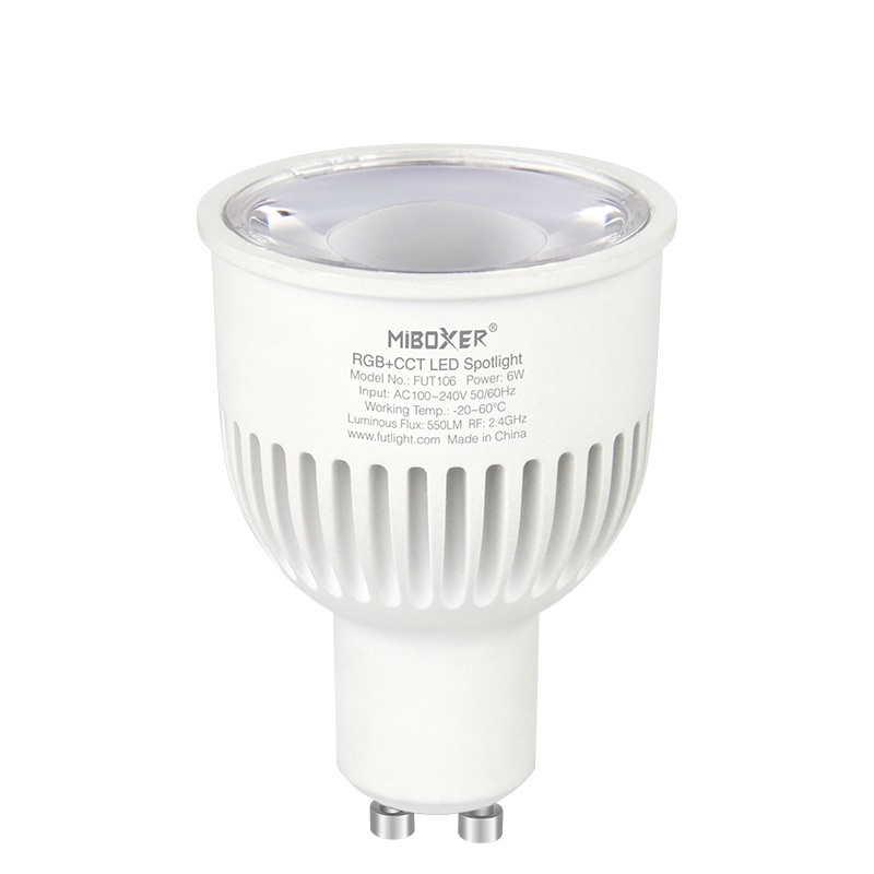 LED BULB\FUT106  6W GU10 RGB+CCT LED Spotlight (2.4G)